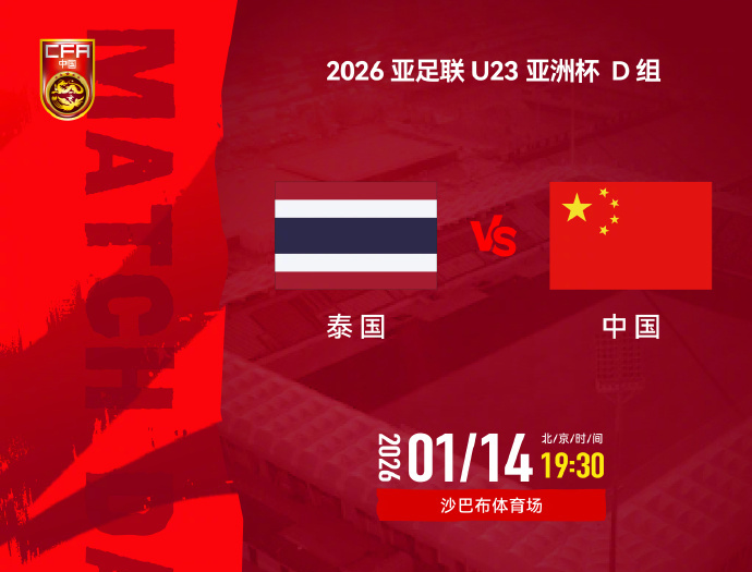 19点30分U23国足冲3大纪录 平泰国即首次出线+输2球出局 后防巨变